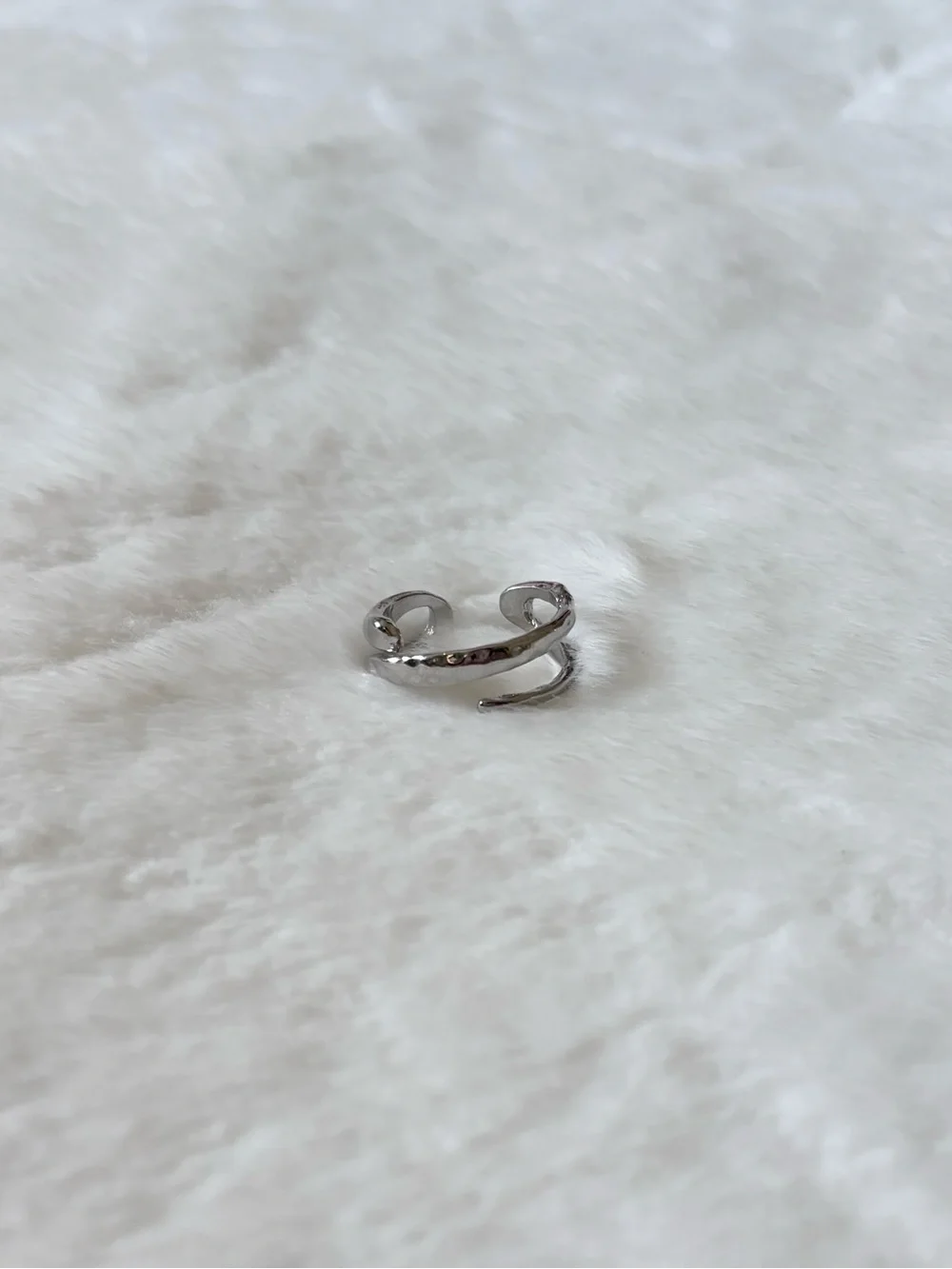 5/$15 🩷 MUST BUNDLE Silver Open Spiral Women's Ring